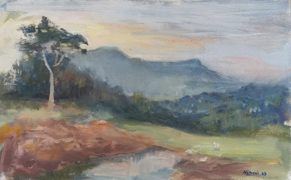 Cerros azules, transparentes lagos de Nahuel Vera